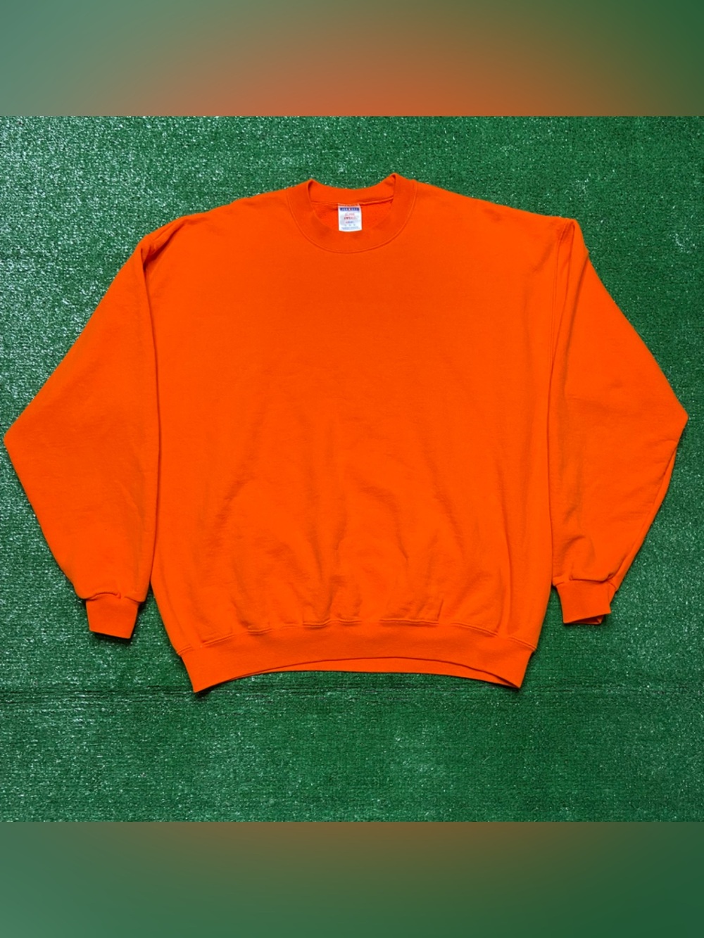 Jerzees Orange Crewneck Sweatshirt